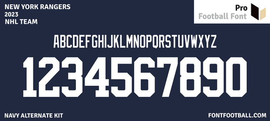 NHL New York Rangers 2023 Font