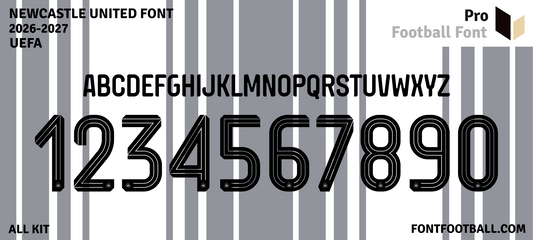 Newcastle United 2026-2027 Font