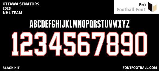 NHL Ottawa Senators 2023 Font