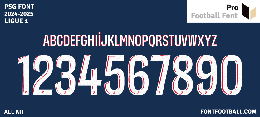 PSG 2024-2025 UCL Font