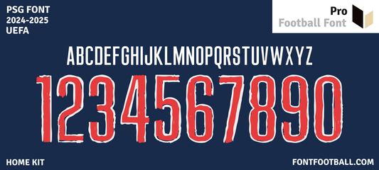 PSG 2024-2025 UCL Font