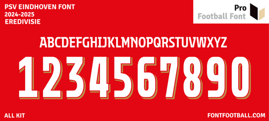 PSV Eindhoven 2024-2025 Font