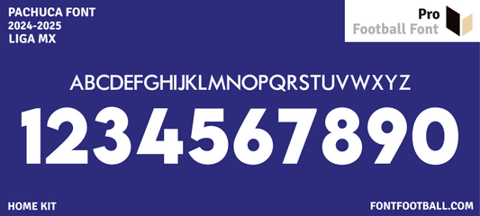 Pachuca 2024-2025 Font