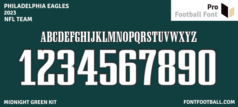 NFL Philadelphia Eagles 2023 Font