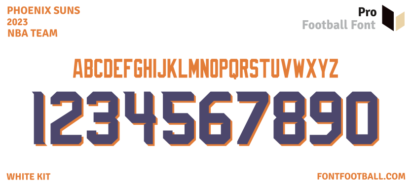 NBA Phoenix Suns 2023 Font