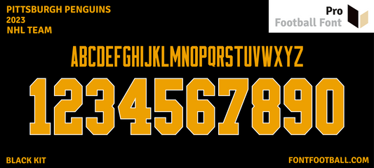 NHL Pittsburgh Penguins 2023 Font