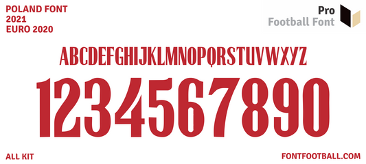 Poland Euro 2020 Font