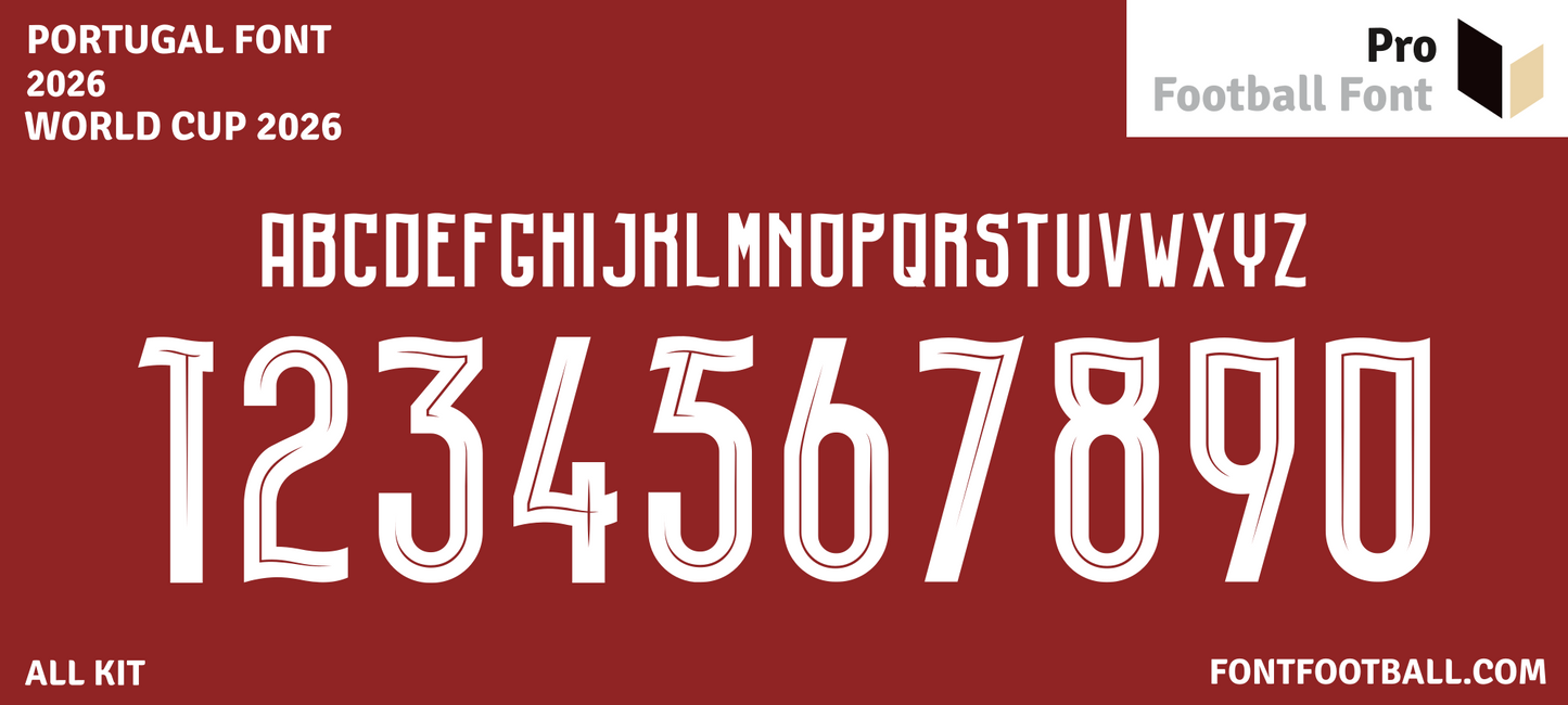 Portugal World Cup 2026 Font