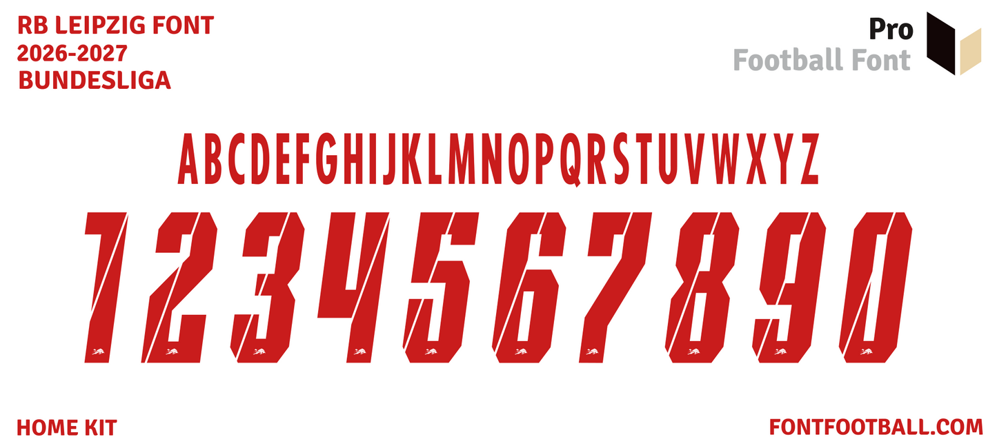 RB Leipzig 2026-2027 Font