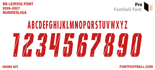 RB Leipzig 2026-2027 Font