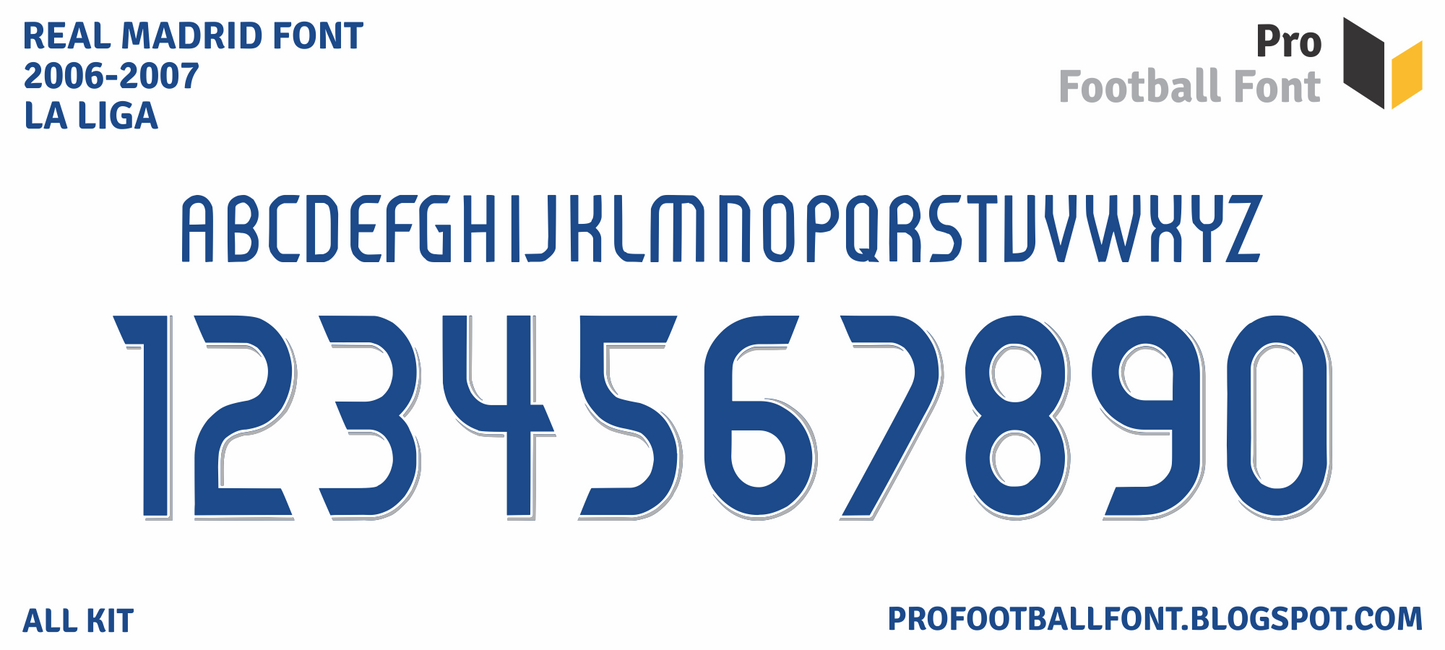 Real Madrid 2006-2007 Font