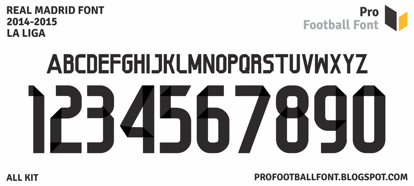Real Madrid 2014-2015 Font
