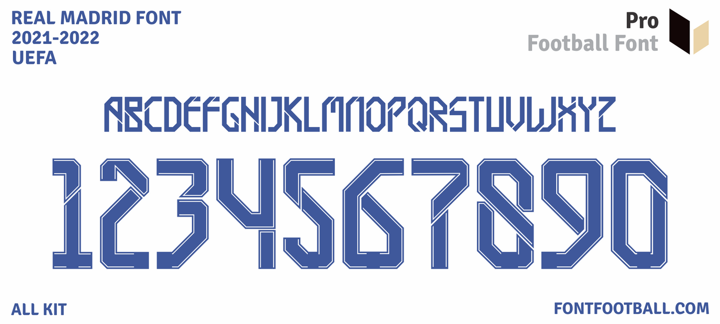 Real Madrid 2021-2022 Font