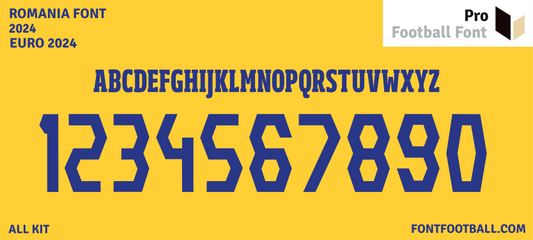 Romania Euro 2024 Font