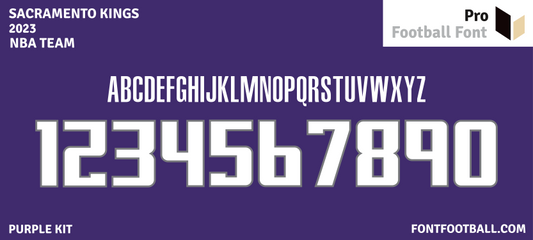 NBA Sacramento Kings 2023 Font