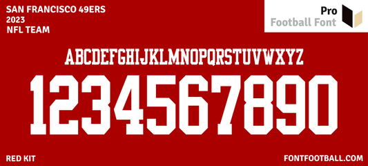 NFL San Francisco 49ers 2023 Font