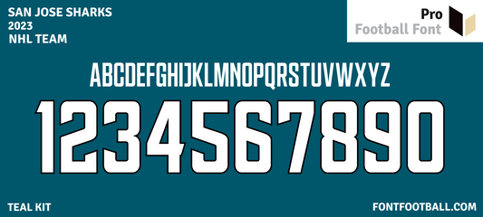 NHL San Jose Sharks 2023 Font