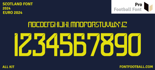 Scotland Euro 2024 Font