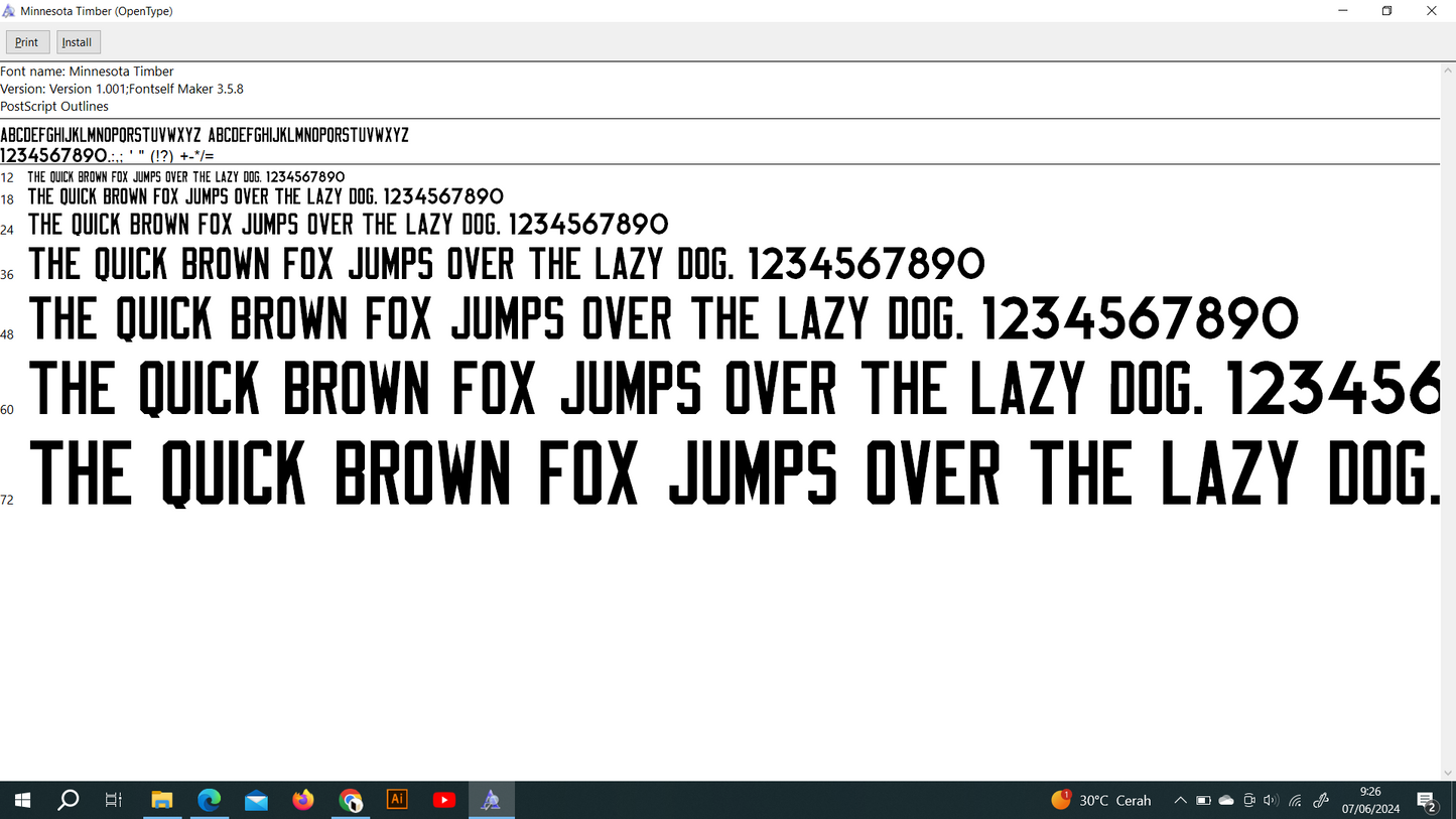 NBA Minnesota Timberwolves 2023 Font