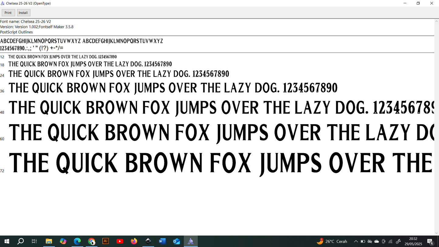 Chelsea 2025-2026 Font