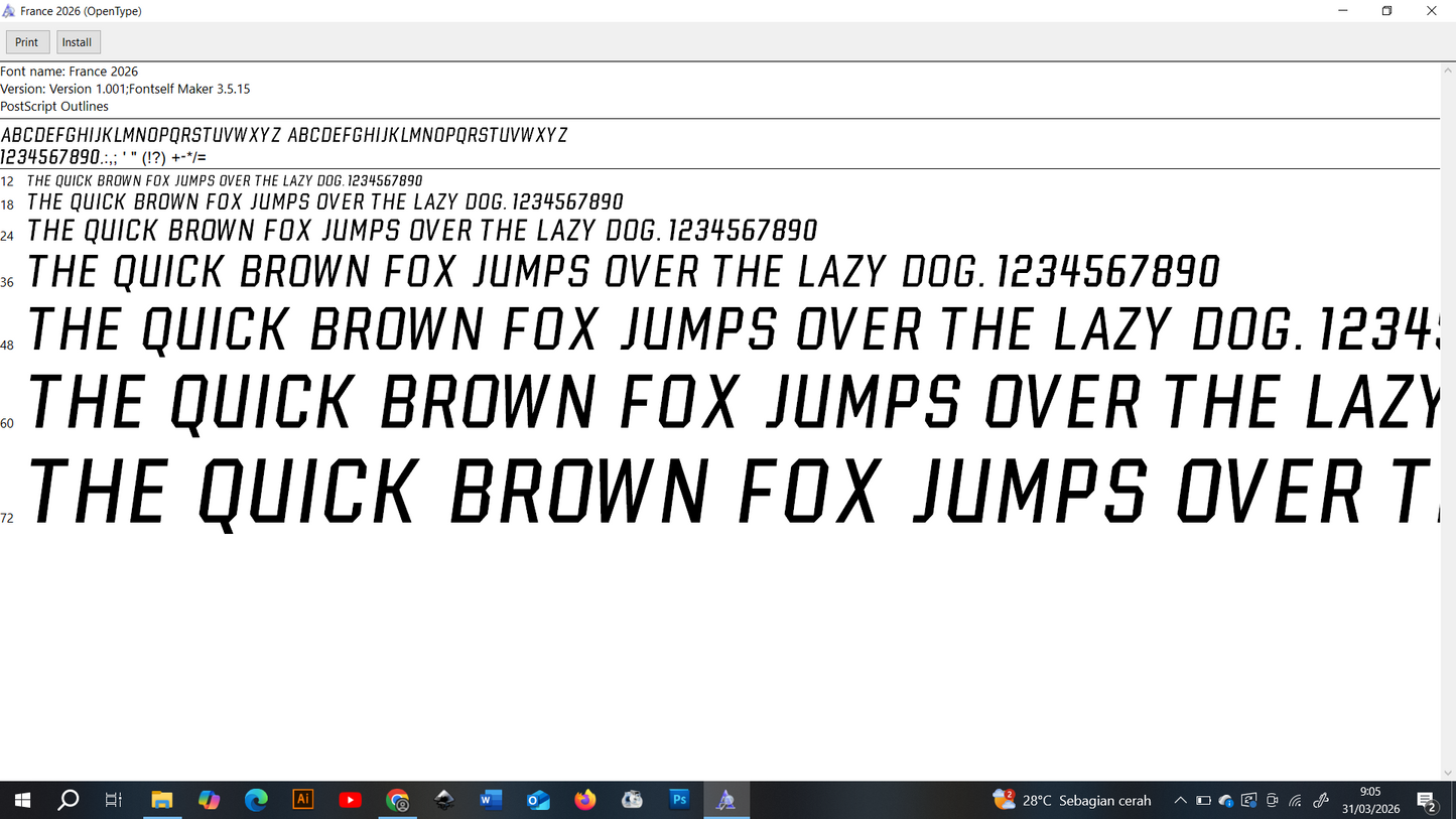 France World Cup 2026 Font