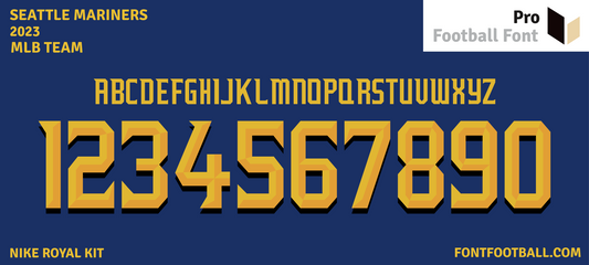 MLB Seattle Mariners 2023 Font