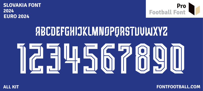 Slovakia Euro 2024 Font