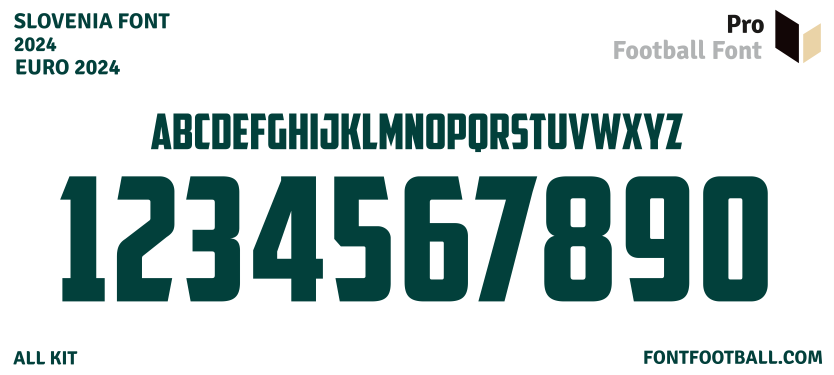 Slovenia Euro 2024 Font