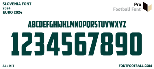 Slovenia Euro 2024 Font