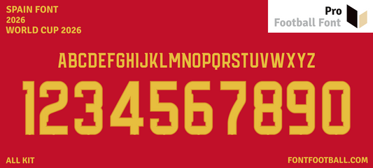 Spain World Cup 2026 Font