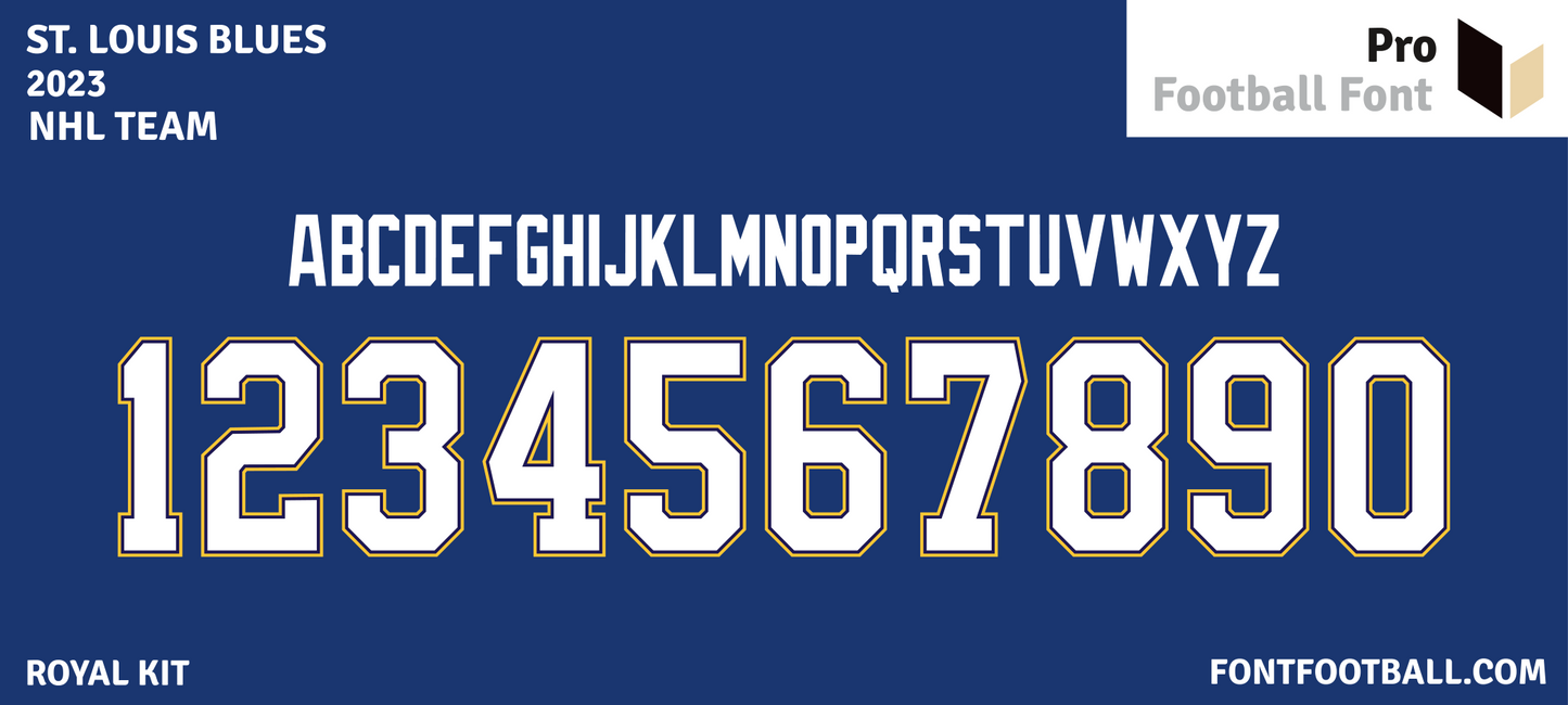 NHL St. Louis Blues 2023 Font