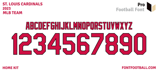 MLB St. Louis Cardinals 2023 Font