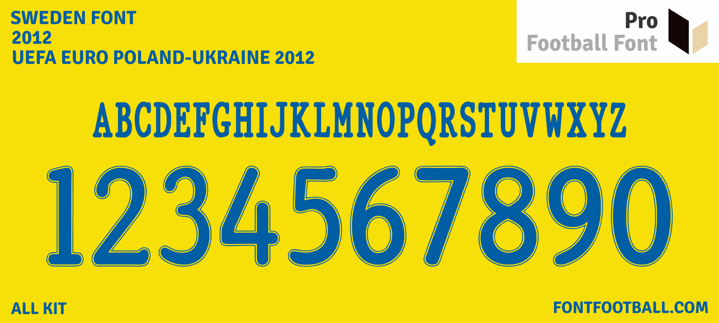Sweden Euro 2012 Font
