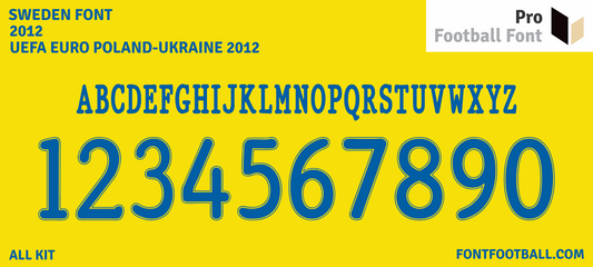 Sweden Euro 2012 Font