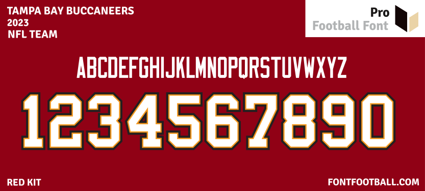 NFL Tampa Bay Buccaneers 2023 Font