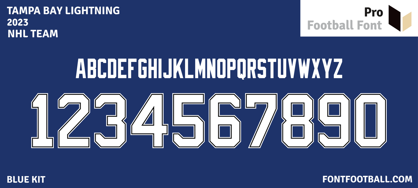 NHL Tampa Bay Lightning 2023 Font