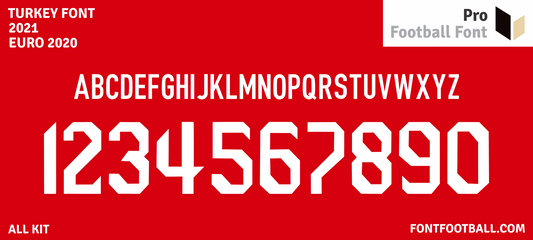 Turkey Euro 2020 Font