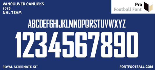 NHL Vancouver Canucks 2023 Font