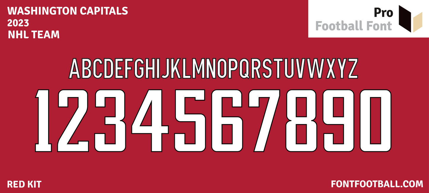 NHL Washington Capitals 2023 Font