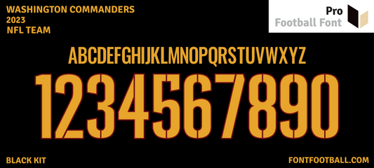 NFL Washington Commanders 2023 Font