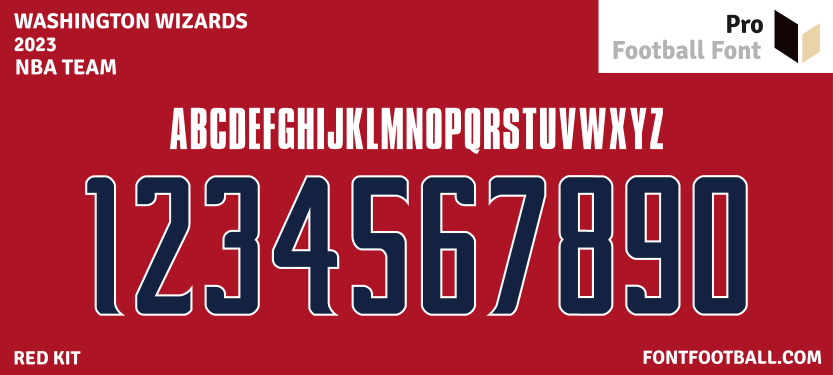 NBA Washington Wizards 2023 Font