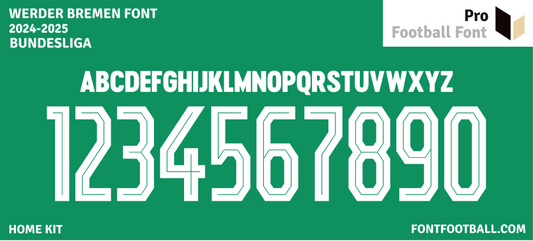 Werder Bremen 2024-2025 Font