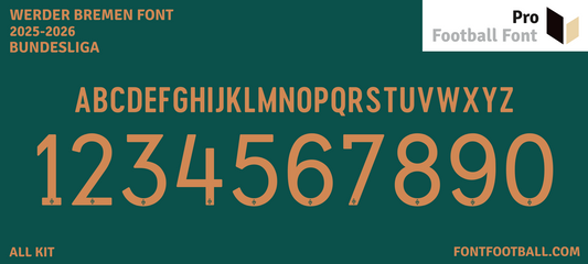Werder Bremen 2025-2026 Font