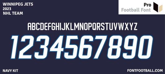 NHL Winnipeg Jets 2023 Font