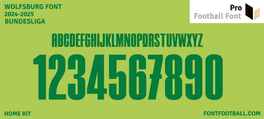 Wolfsburg 2024-2025 Font